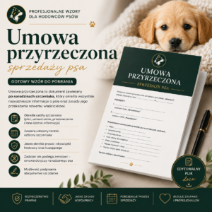 Umowa przyrzeczona (rezerwacyjna) sprzedaży psa